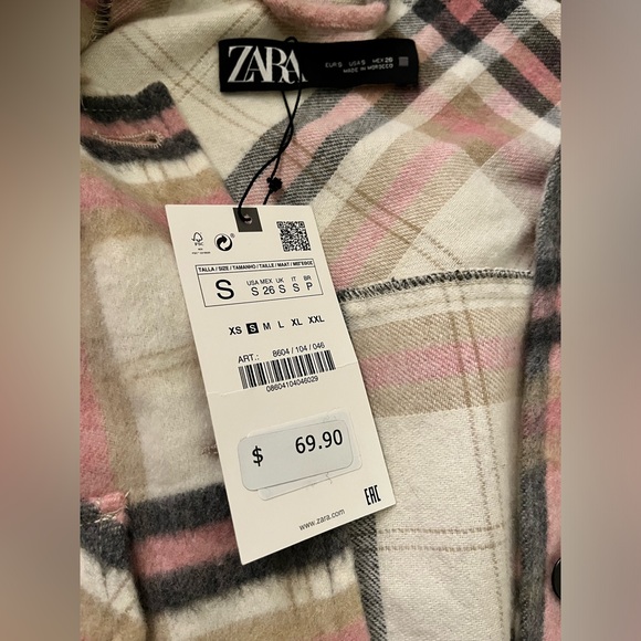 Brand New Zara Plaid Shacket - Picture 5 of 5